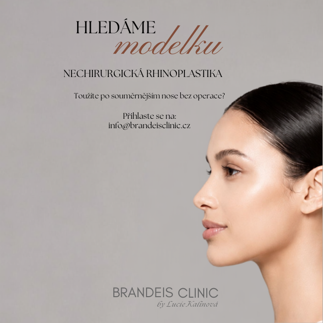 Hledáme modelku na nechirurgickou rhinoplastiku